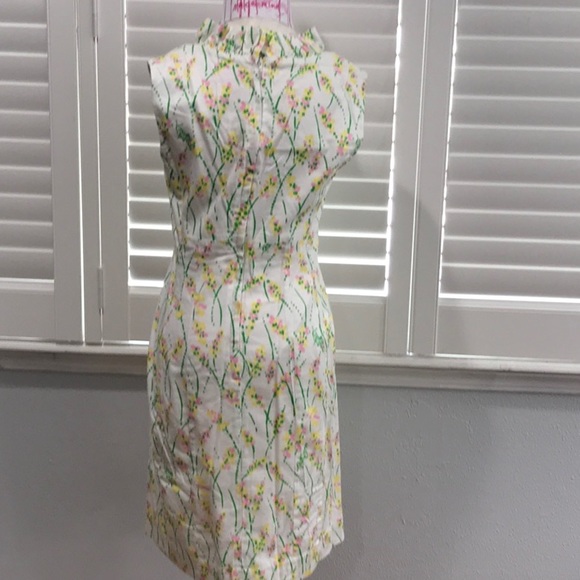 LILLY PULITZER VINTAGE GRASSHOPPERS AND HOLLYHOCKS - Picture 4 of 8